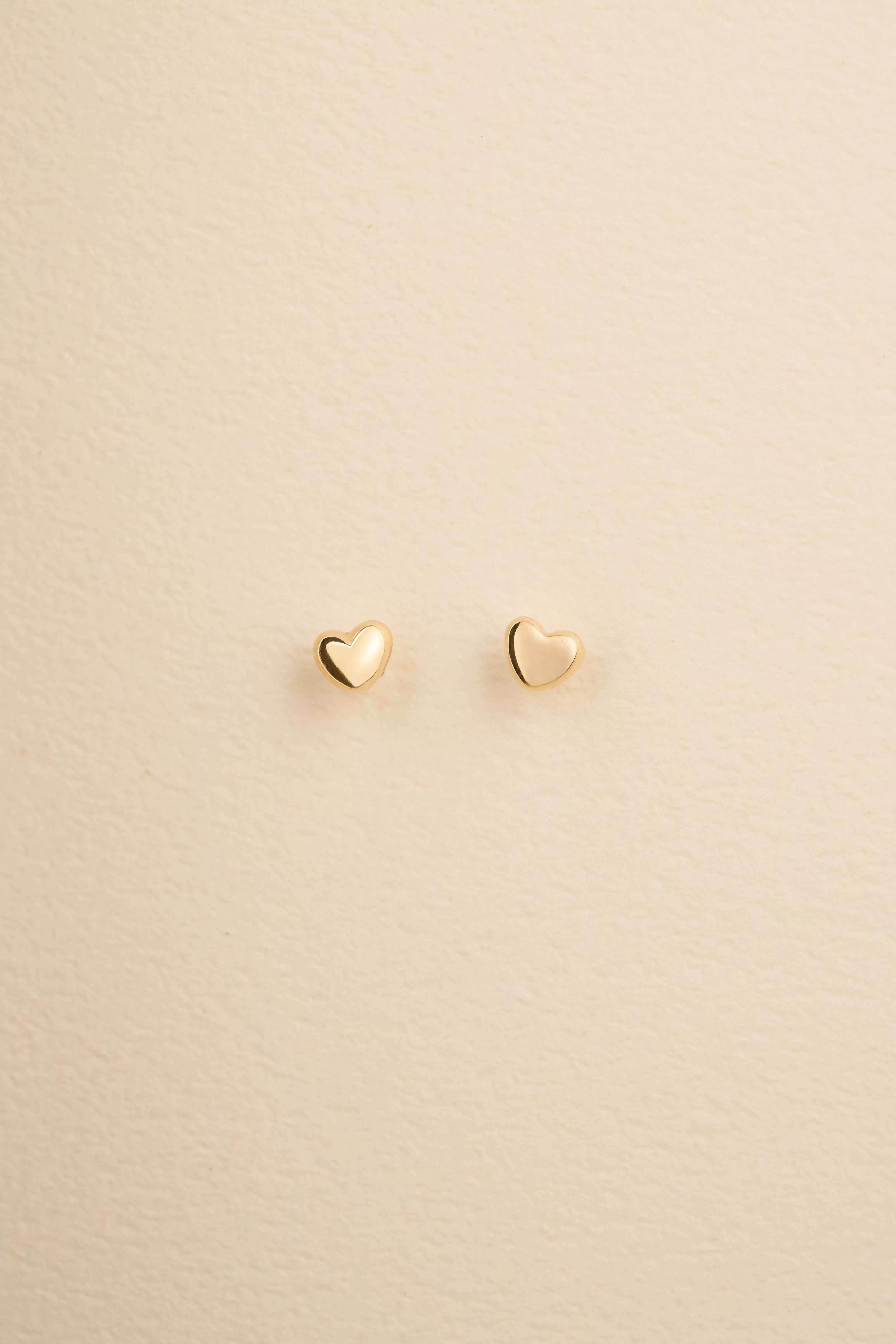 戀語-迷你愛心K金耳環