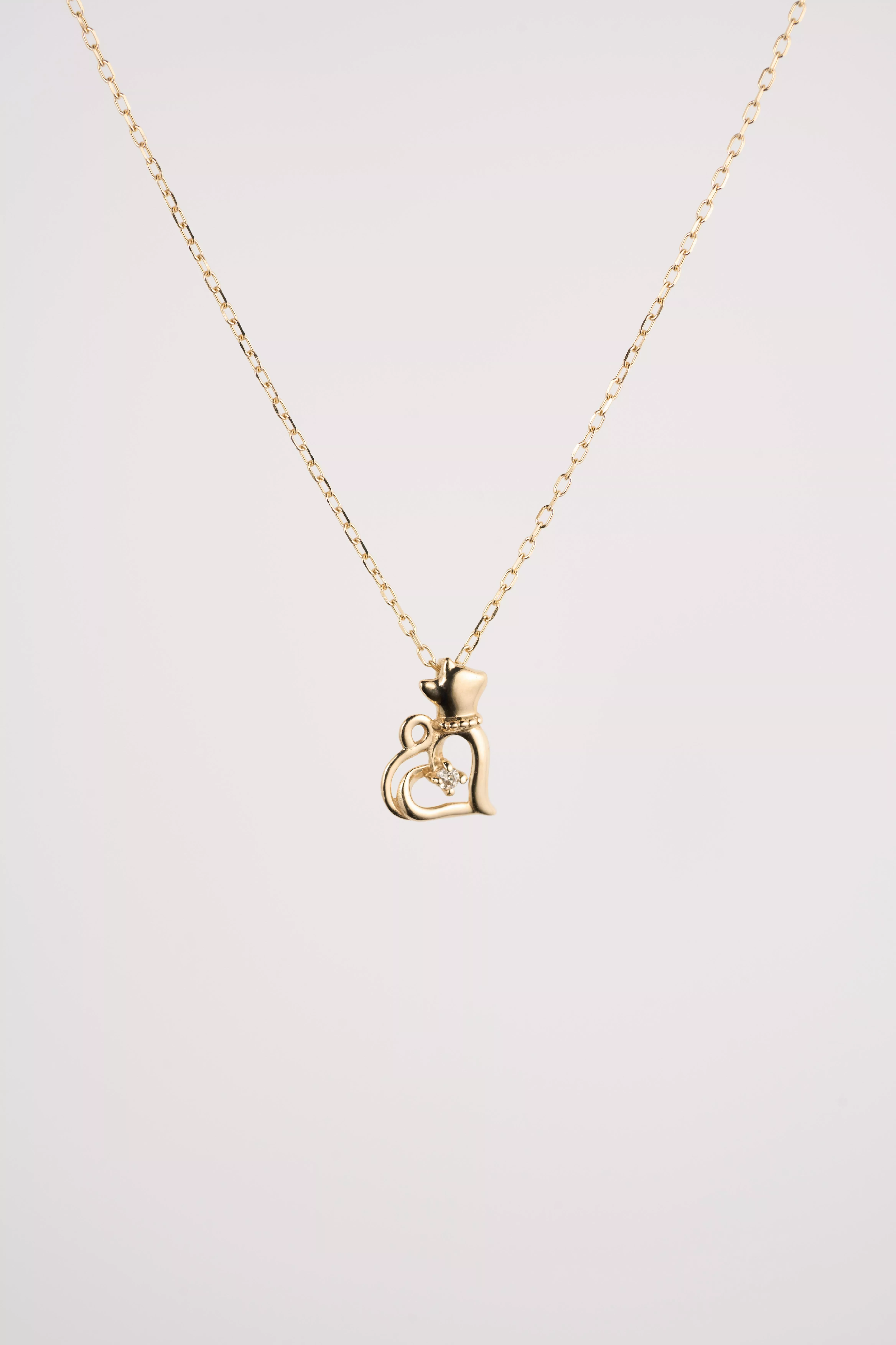 小愛貓咪 日本10k輕珠寶項鍊