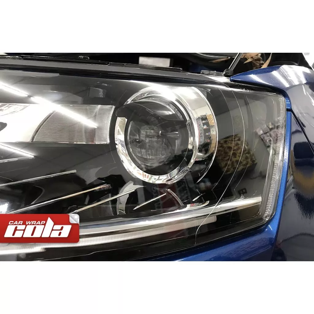 【可樂彩貼】SKODA RAPID / 原廠大燈版型貼 / TPU犀牛皮