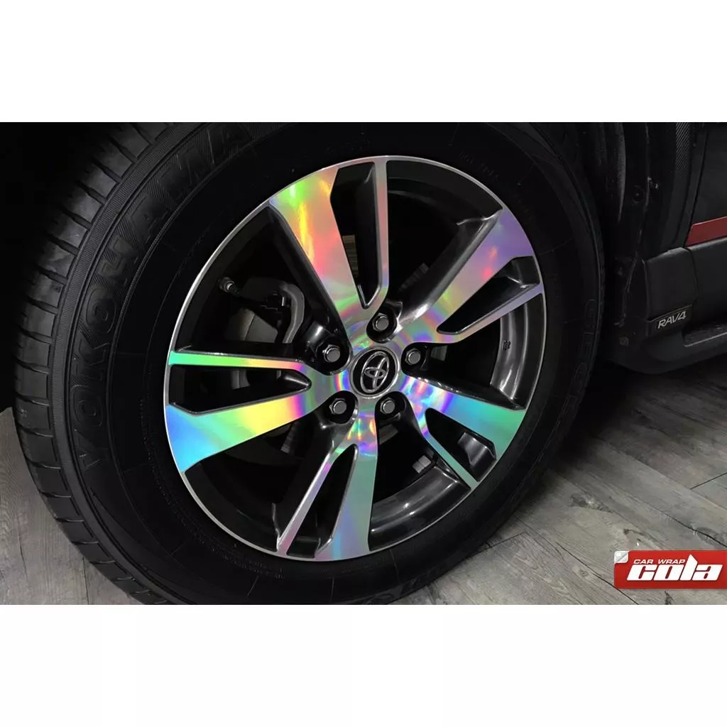 【可樂彩貼】TOYATA RAV4.5 / 原廠鋁圈 / 雷射輪框貼 / 客製化貼紙