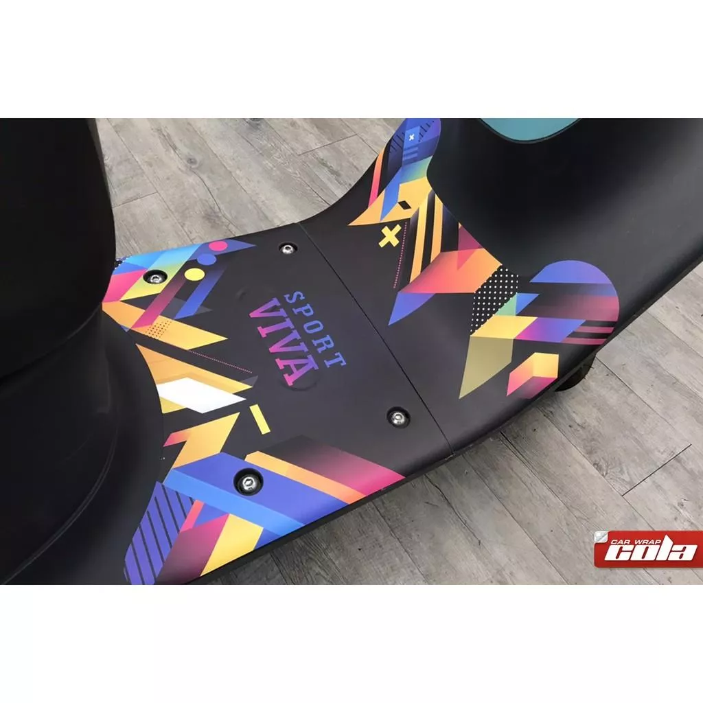 【可樂彩貼】GOGORO / VIVA / 腳踏貼霧面 / 可客製化兩片式