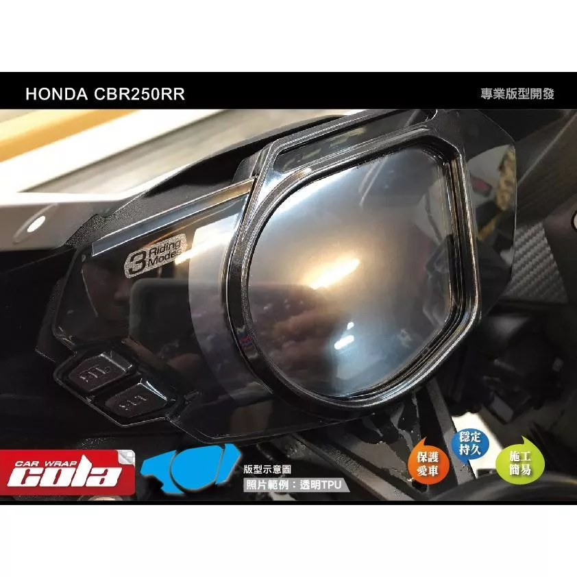 【可樂彩貼】HONDA CBR250RR 儀表板保護貼