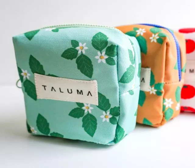 龍葵印花｜帆布方形零錢包（2色）