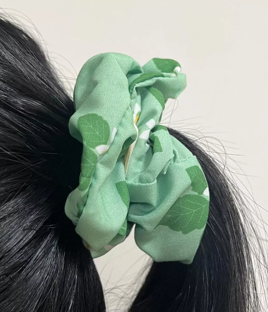 龍葵印花｜手工髮圈