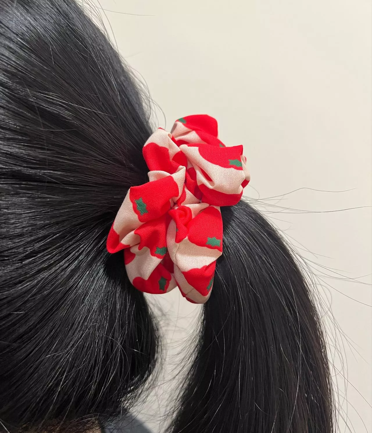 車輪茄印花｜手工髮圈