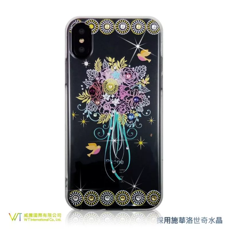 iPhone X / XS (5.8吋) 『 幸福捧花 』施華洛世奇 Swarovski 彩鑽保護殼