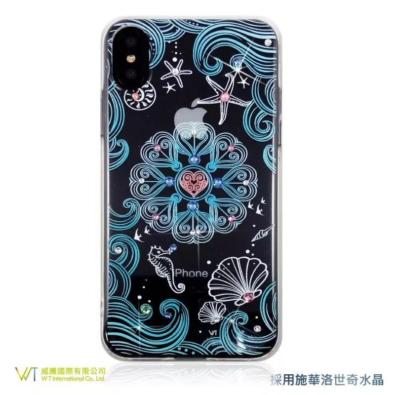 iPhone X / XS (5.8吋) _『心心相印』施華洛世奇 Swarovski 彩鑽保護殼