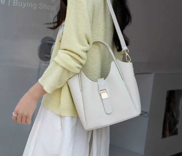 磁吸方釦水餃包-白色