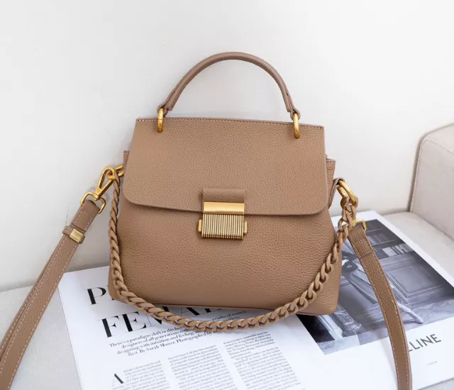 復古方扣醫事包-橘棕色