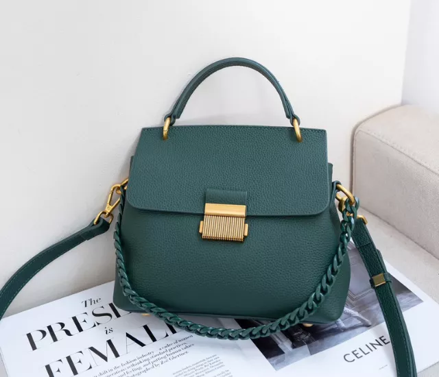 復古方扣醫事包-綠色