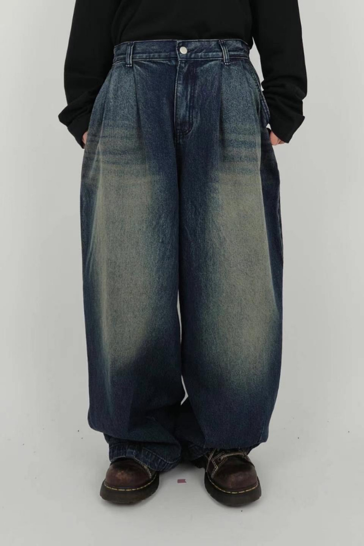 washed jeans
