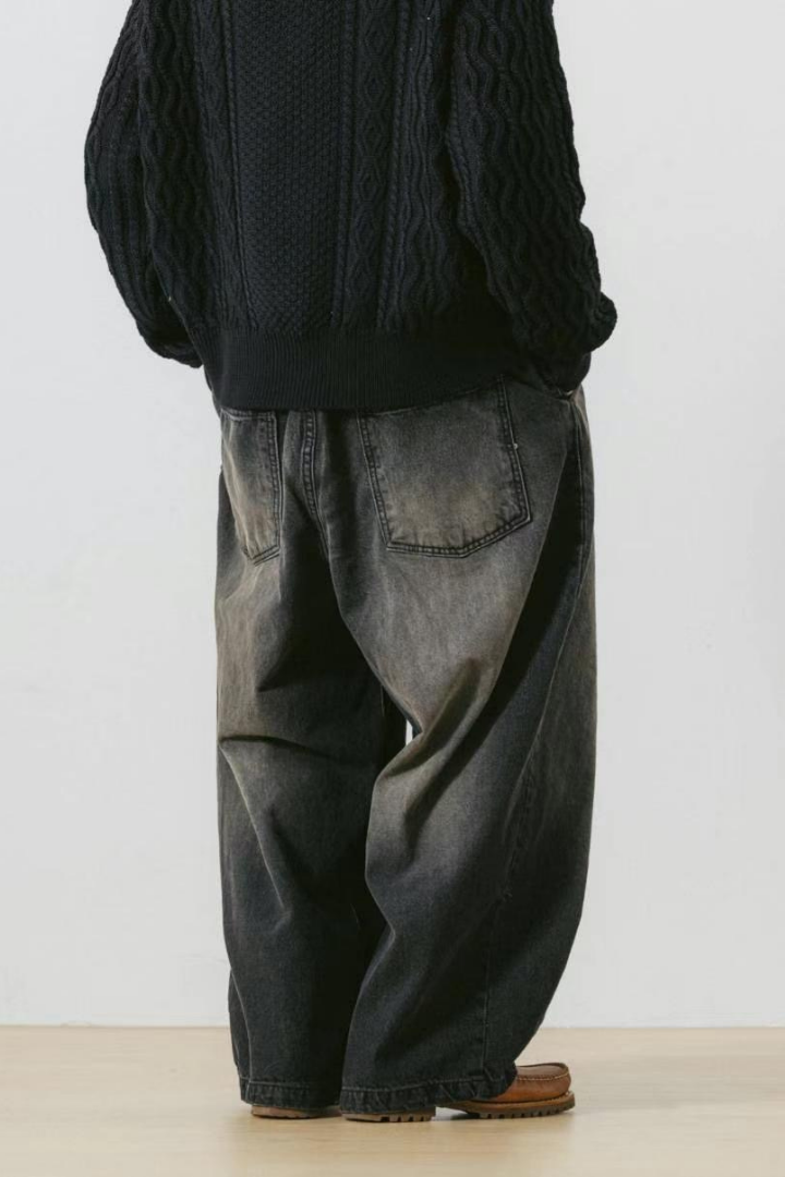 washed jeans