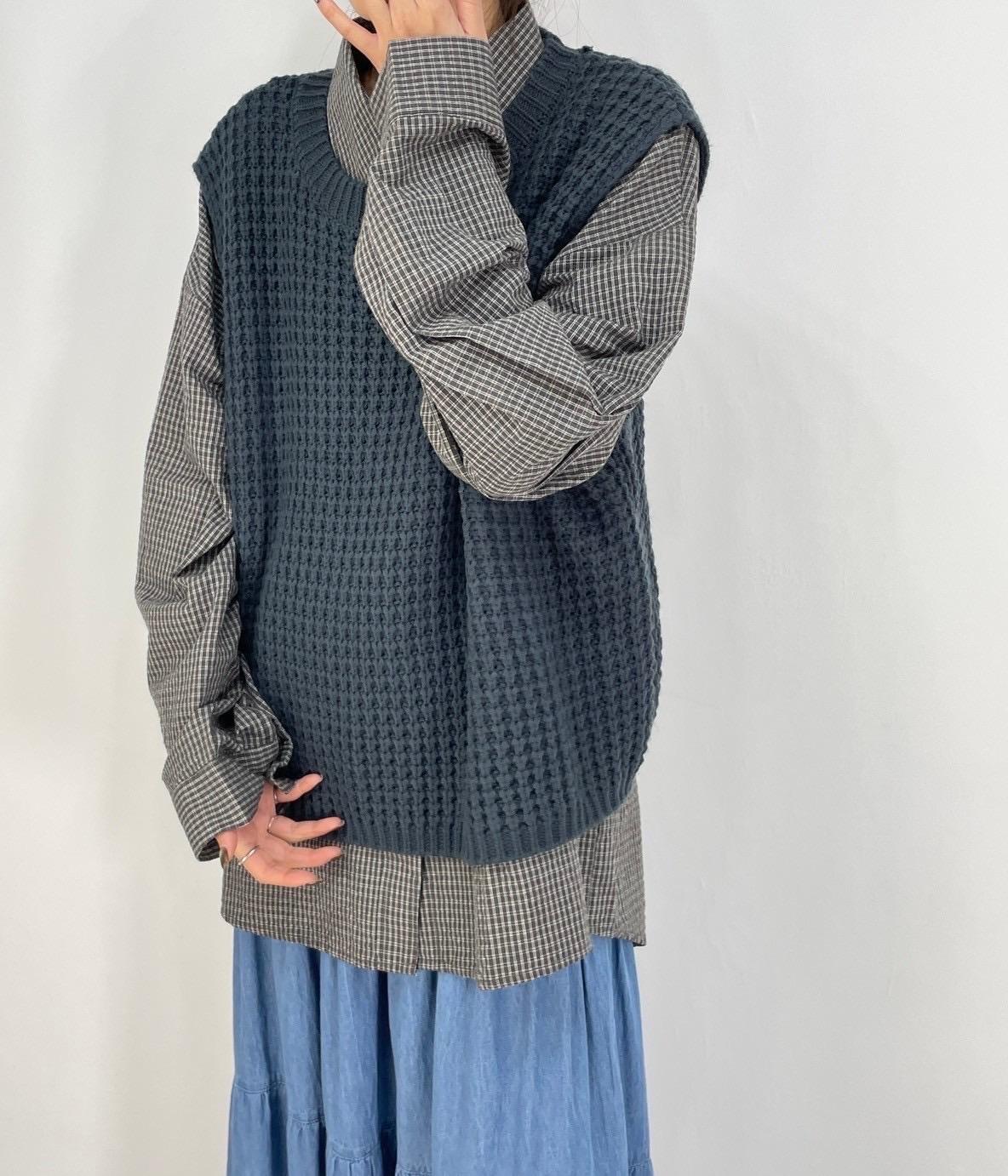 小格長版襯衫