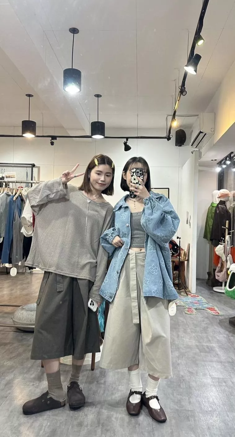 綁帶西裝六分褲