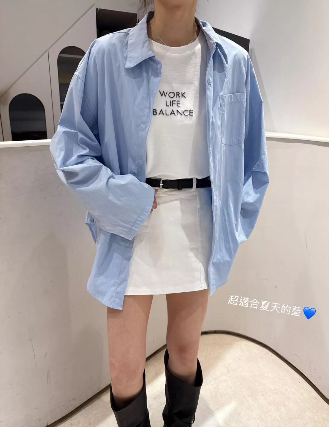 袖口抓皺襯衫𓂃預購款