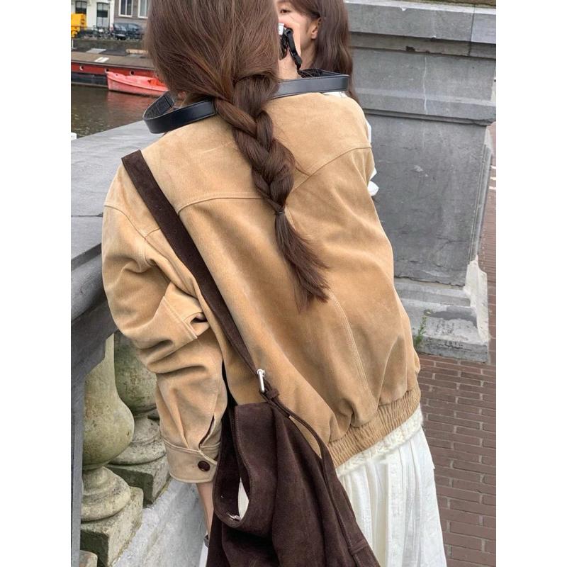 現貨 BeigeClothig✤｜推薦必收！復古質感百搭麂皮絨夾克外套