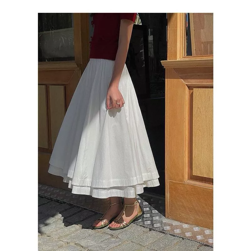 BeigeClothig✤｜𝐌𝐚𝐫.07 唯美雙層設計質感半身裙