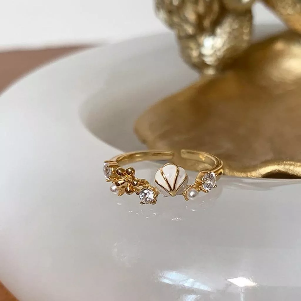 BeigeClothig✤｜𝐉𝐮𝐧.11 𝗔𝗰𝗰𝗲𝘀𝘀𝗼𝗿𝗶𝗲𝘀 獨特點綴 夏日海洋貝殼戒指