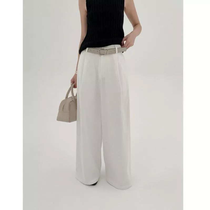 BeigeClothig✤｜𝐒𝐞𝐩.05 梨形天菜 簡約百搭闊腿長褲