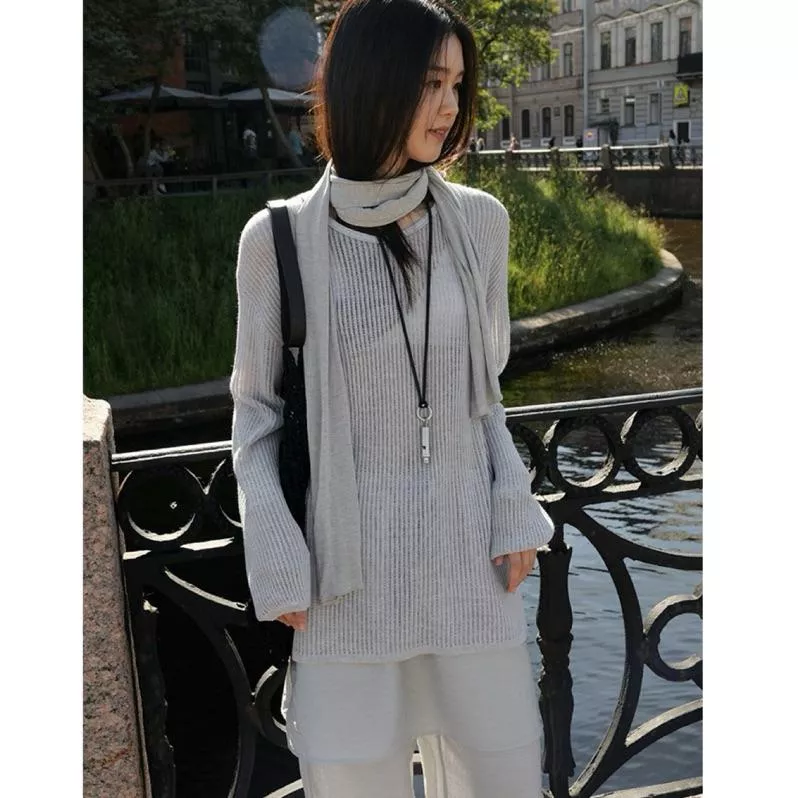 BeigeClothig✤｜𝐒𝐞𝐩.05 自留推薦！鬆弛慵懶圓領長袖針織上衣