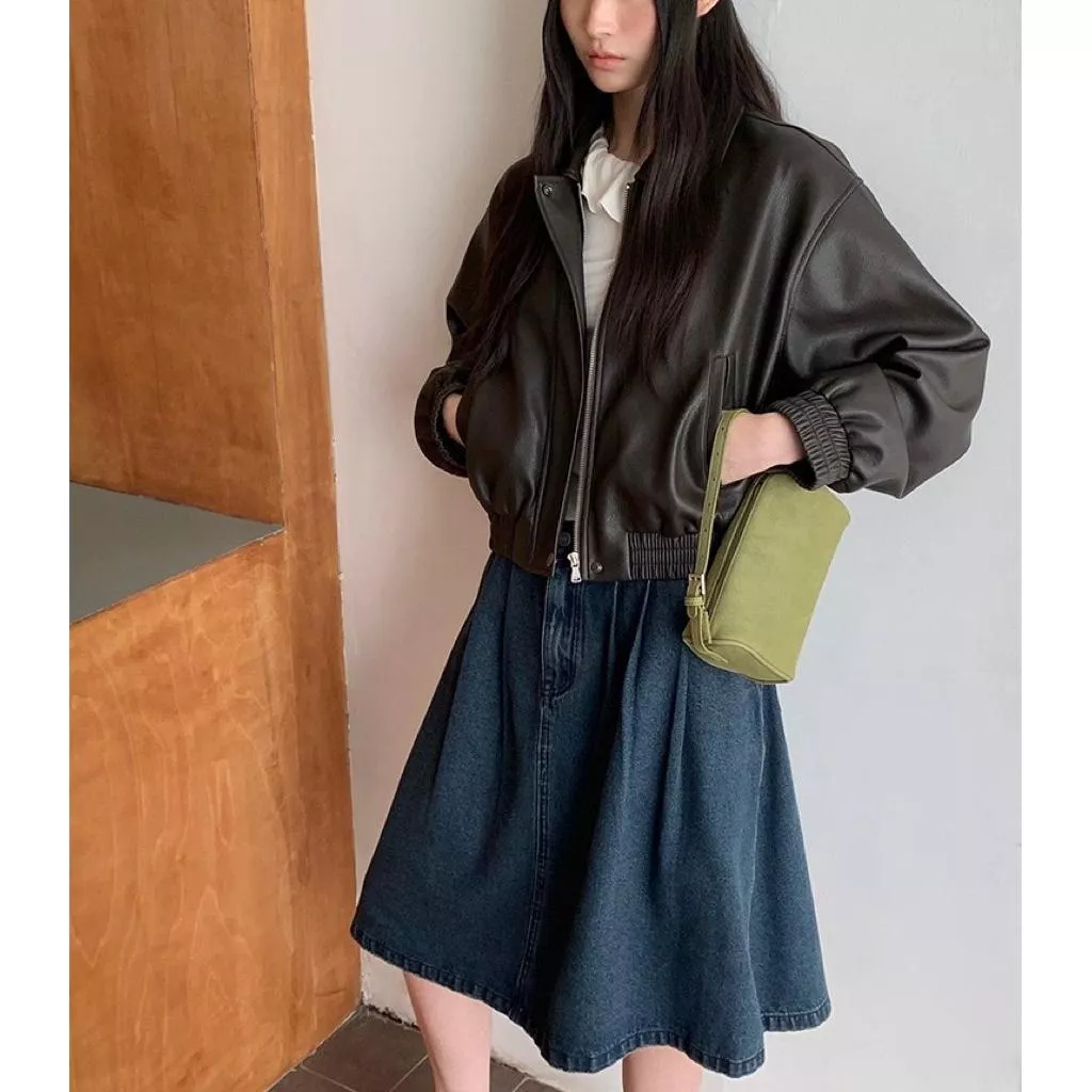 BeigeClothig✤｜𝐍𝐨v.02 質感簡約復古夾克皮外套