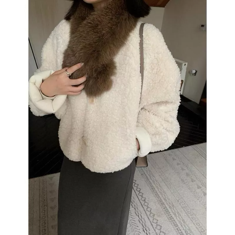 BeigeClothig✤｜𝐃𝐞𝐜.01 軟糯毛茸茸保暖短款外套