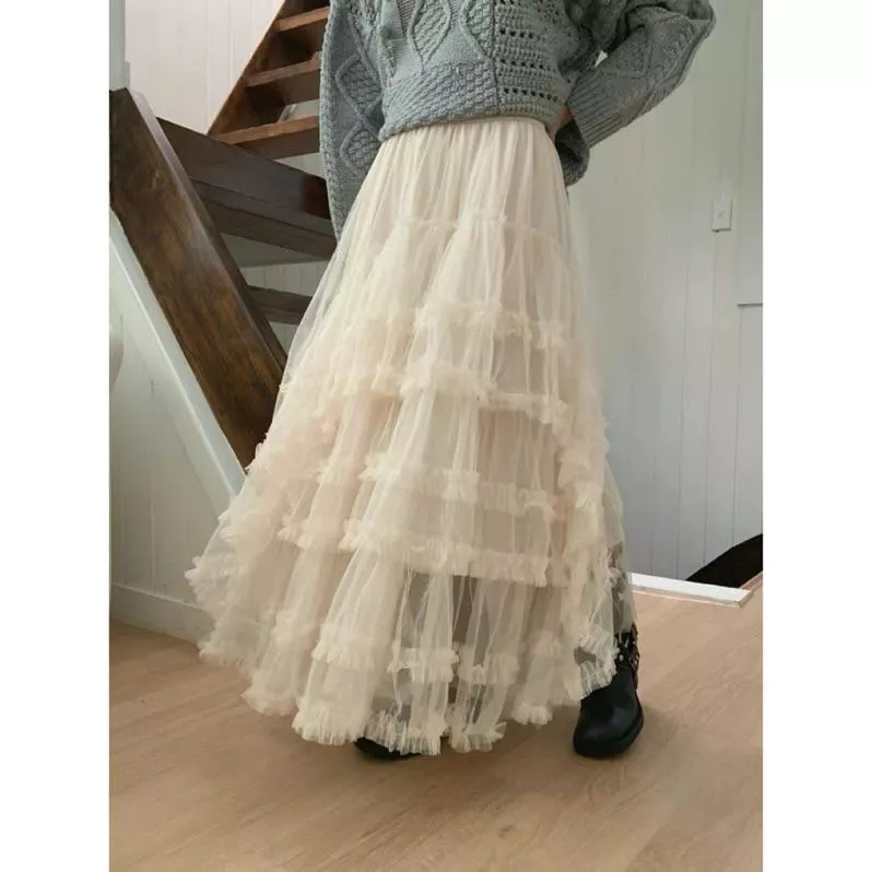 BeigeClothig✤｜𝐃𝐞𝐜.01 甜美不規則設計絲絨半身裙