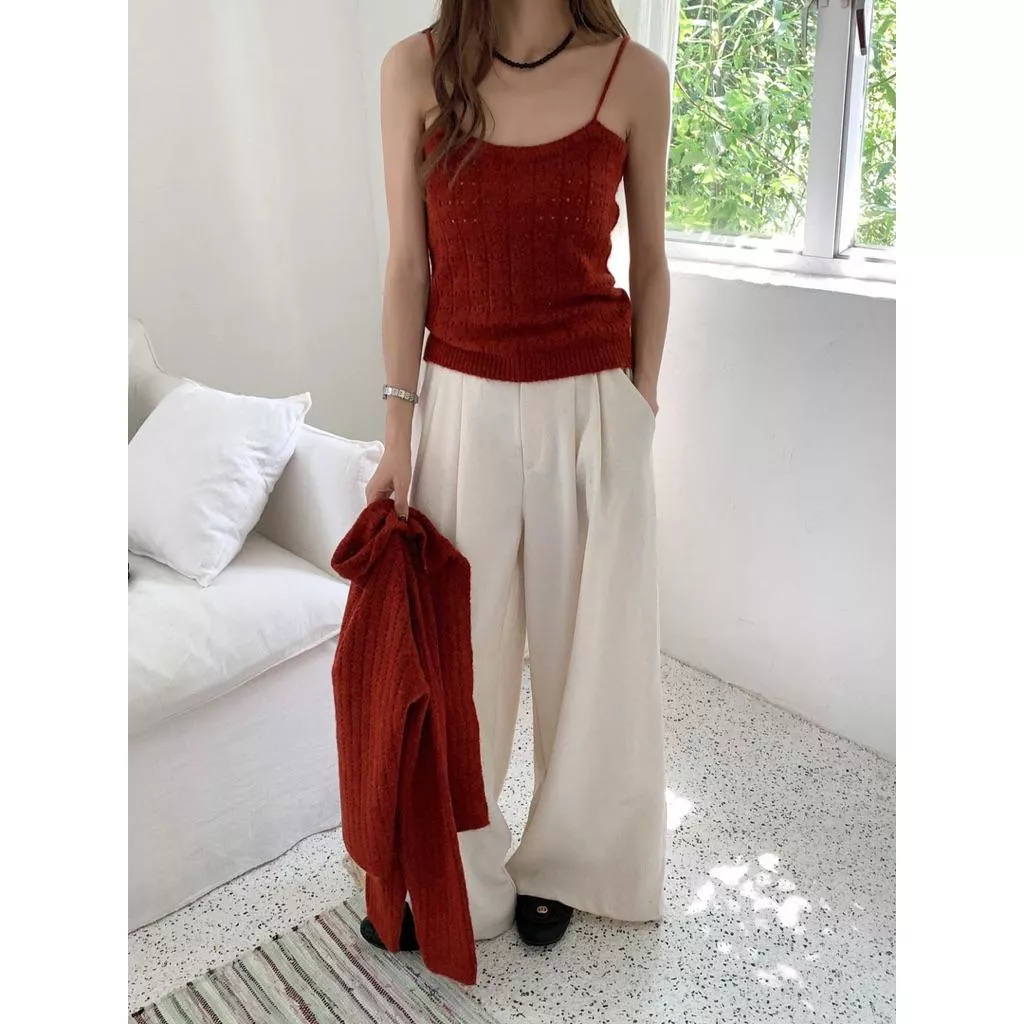 BeigeClothig✤｜𝑱𝒂𝒏.07 推薦！鏤空感針織背心+針織外套 兩件式上衣