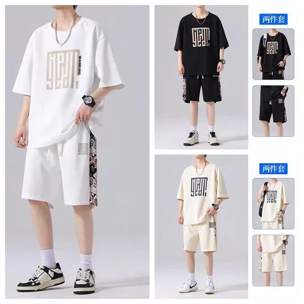 貓姐的網路商店~男士G5935短袖t恤套裝~3種顏色~M-4XL~一件390元~預購款