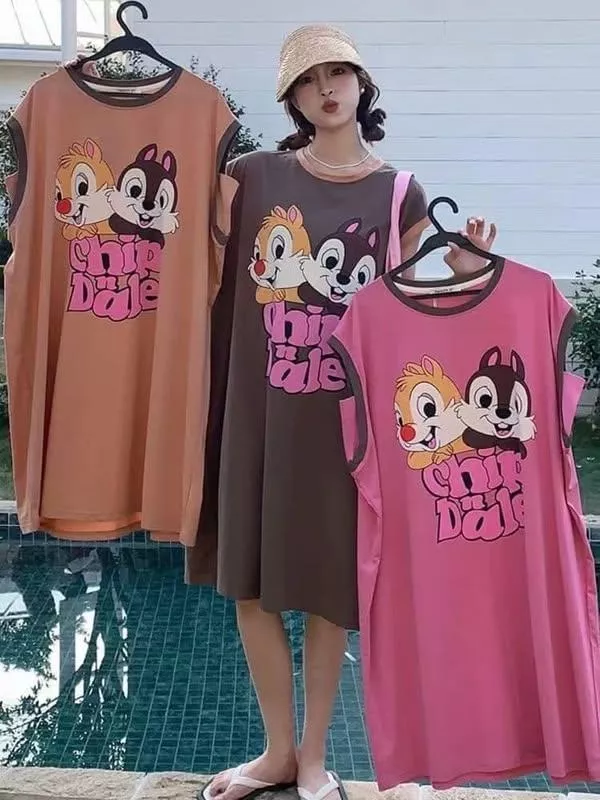 貓姐的網路商店~有大尺碼~T5207  大碼寬鬆可愛家居服~3種顏色~M-4XL~一件350元~預購款