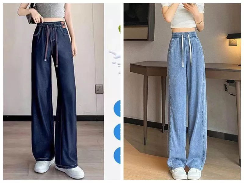 貓姐的網路商店~250625冰絲牛仔直筒褲~2種顏色~S-3XL~一件520元~預購款