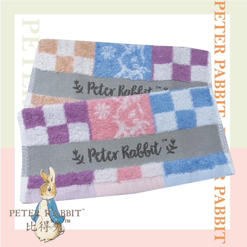 【PETER RABBIT】比得兔純棉彼得兔方格方巾.童巾.小毛巾PR065