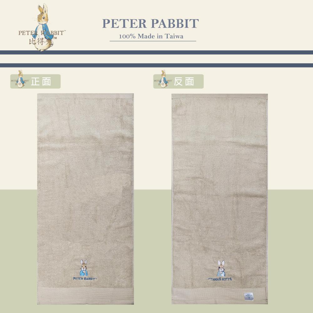 【PETER RABBIT】 比得兔純棉無捻紗緞紋精繡純淨系毛巾PR4256