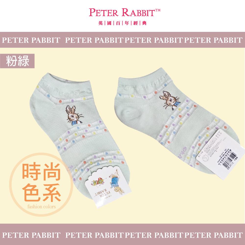 【PETER RIBBIT彼得兔】點點畫少女緹花船形襪3415-1(高級200針)