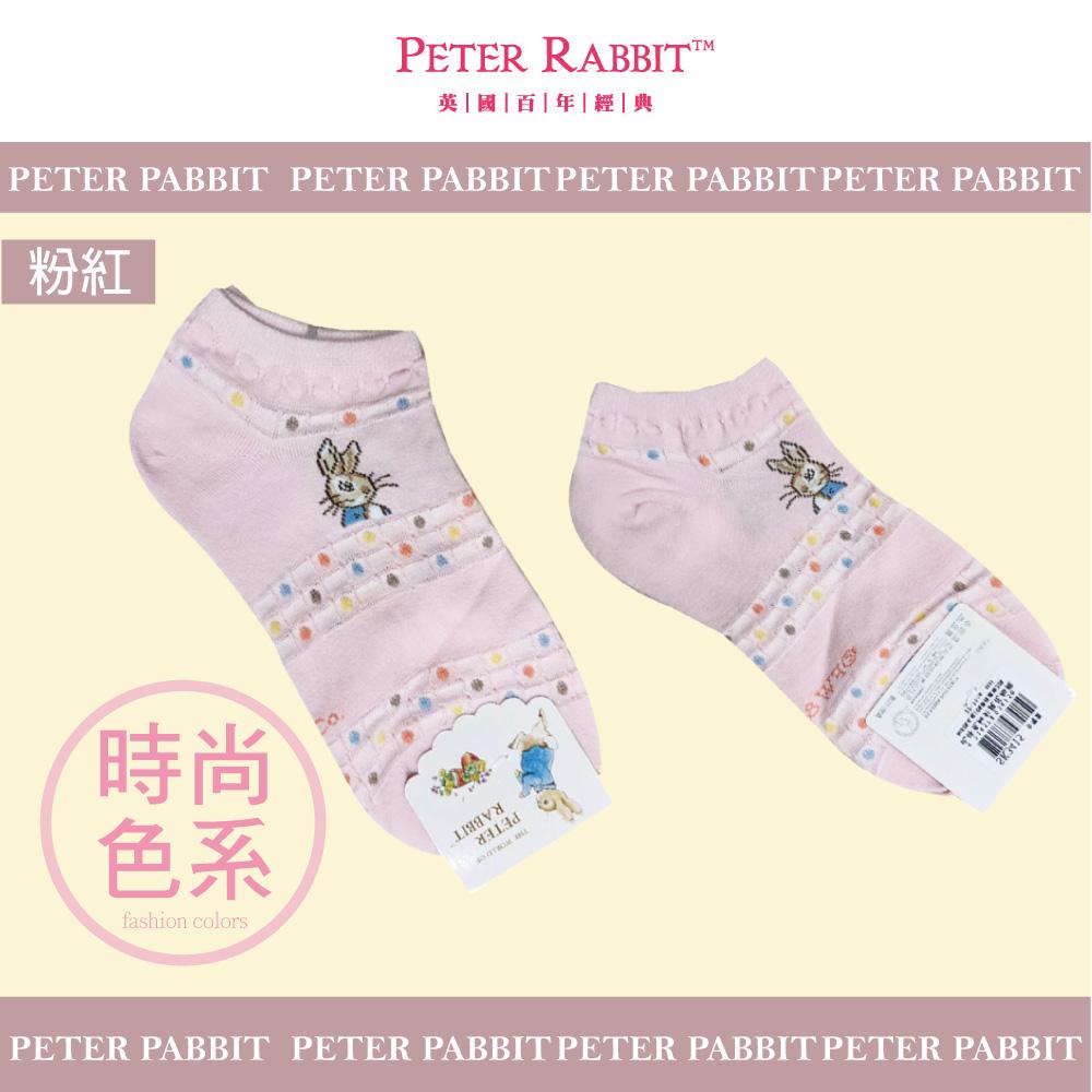 【PETER RIBBIT彼得兔】點點畫少女緹花船形襪3415-1(高級200針)