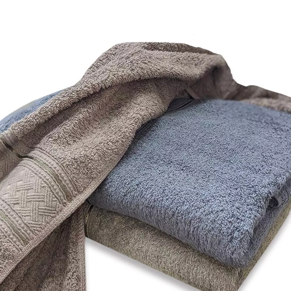 【MORRIES】純棉歐風竹編緞紋浴巾M7436