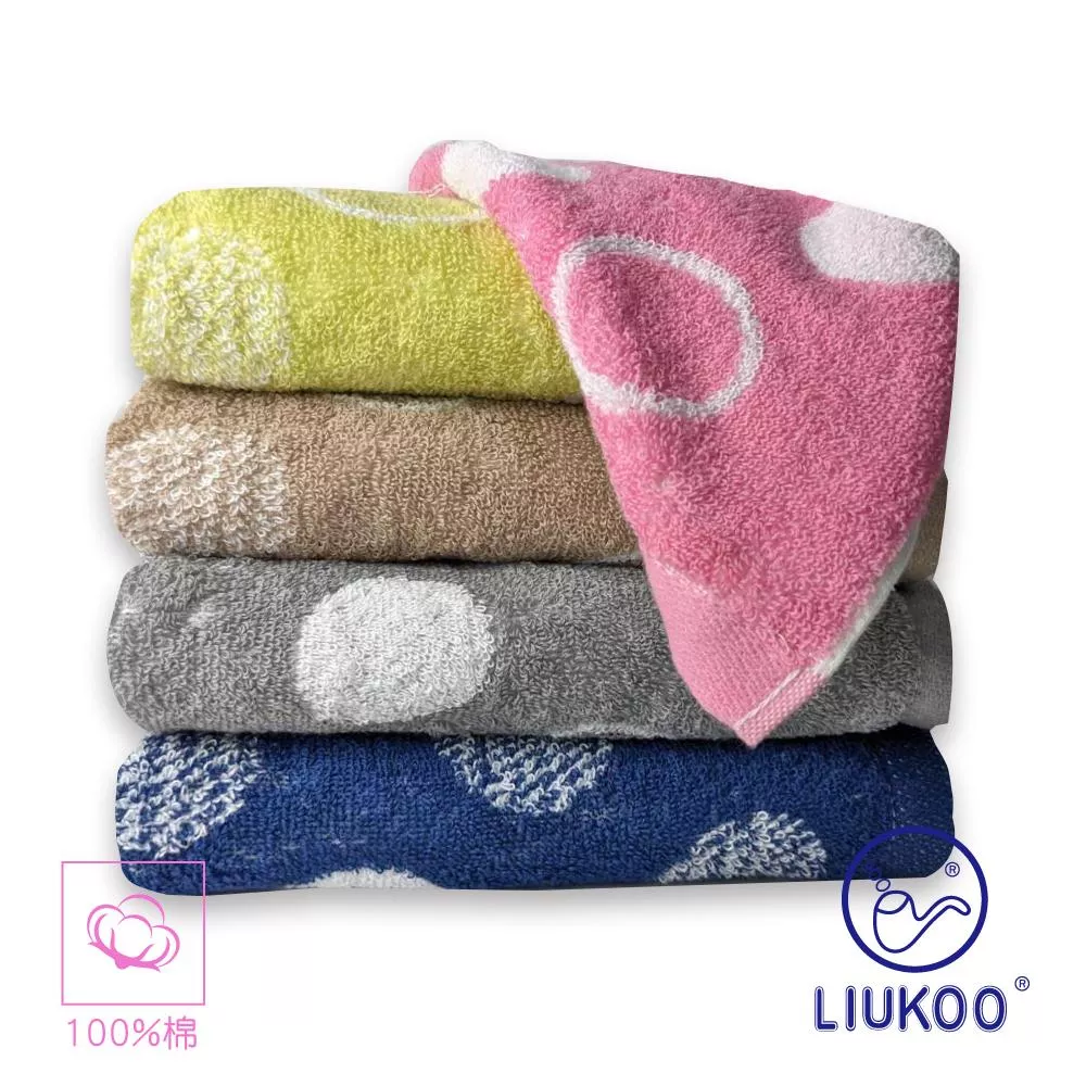 【LIUKOO 煙斗】純棉高支紗個性格紋毛巾LK622