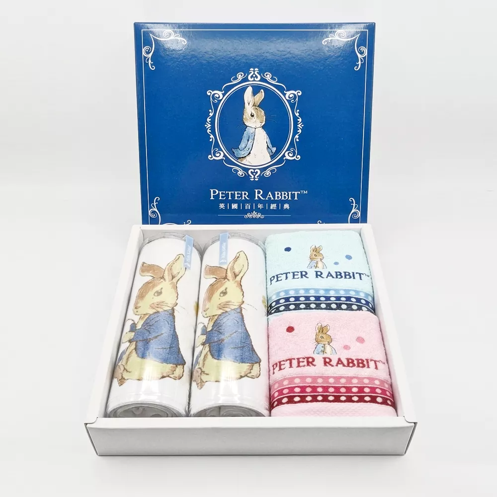 【PETER RABBIT 比得兔】運動巾+毛巾禮盒