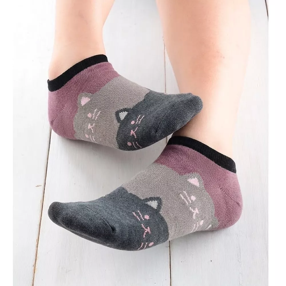 【LM】Cats少女緹花船形踝襪951(台灣舒棉)22~24cm