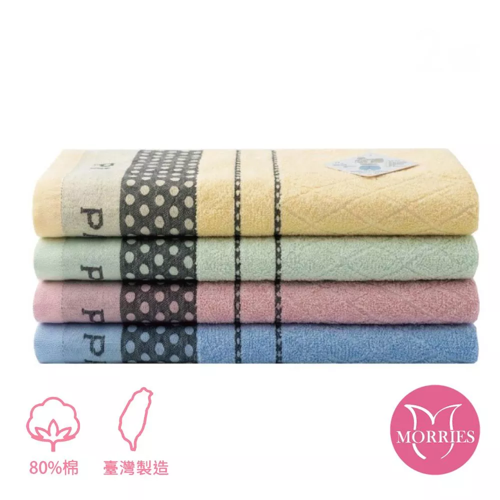 【MORRIES莫利仕】鳳梨紗浴巾M7335-台灣製
