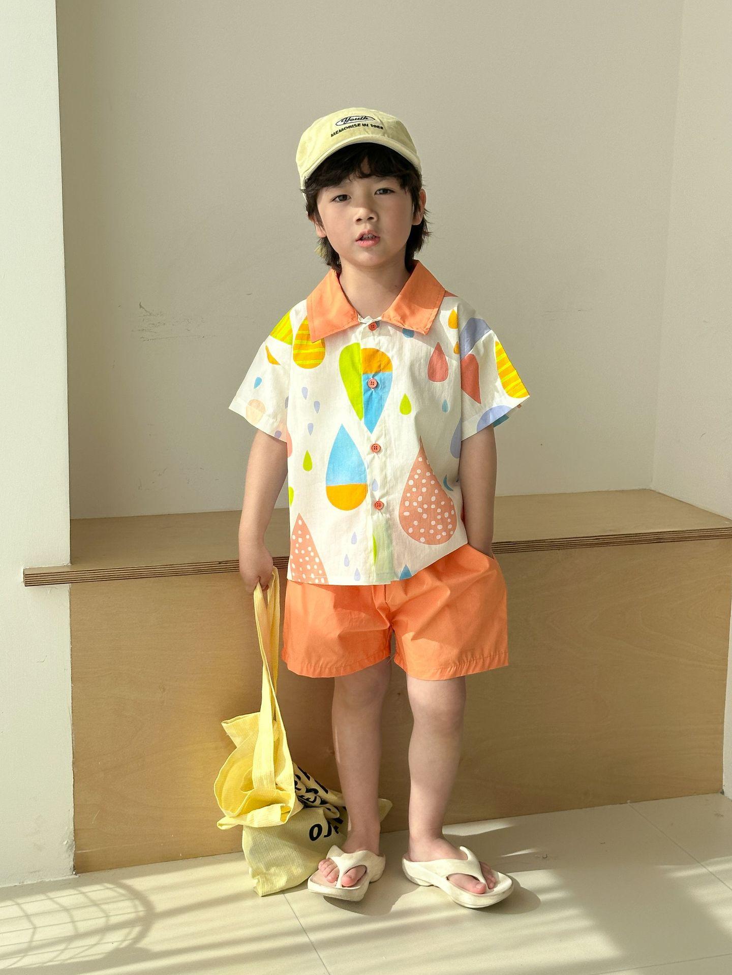 〔80-150〕多巴胺彩色水滴襯衫套裝/連身裙