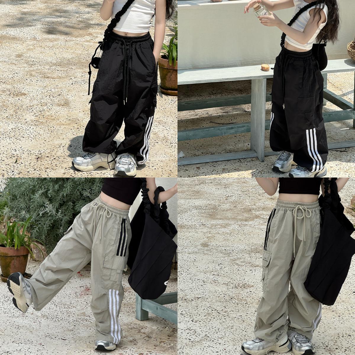 〔90-150〕街頭感嘻哈直筒工裝褲
