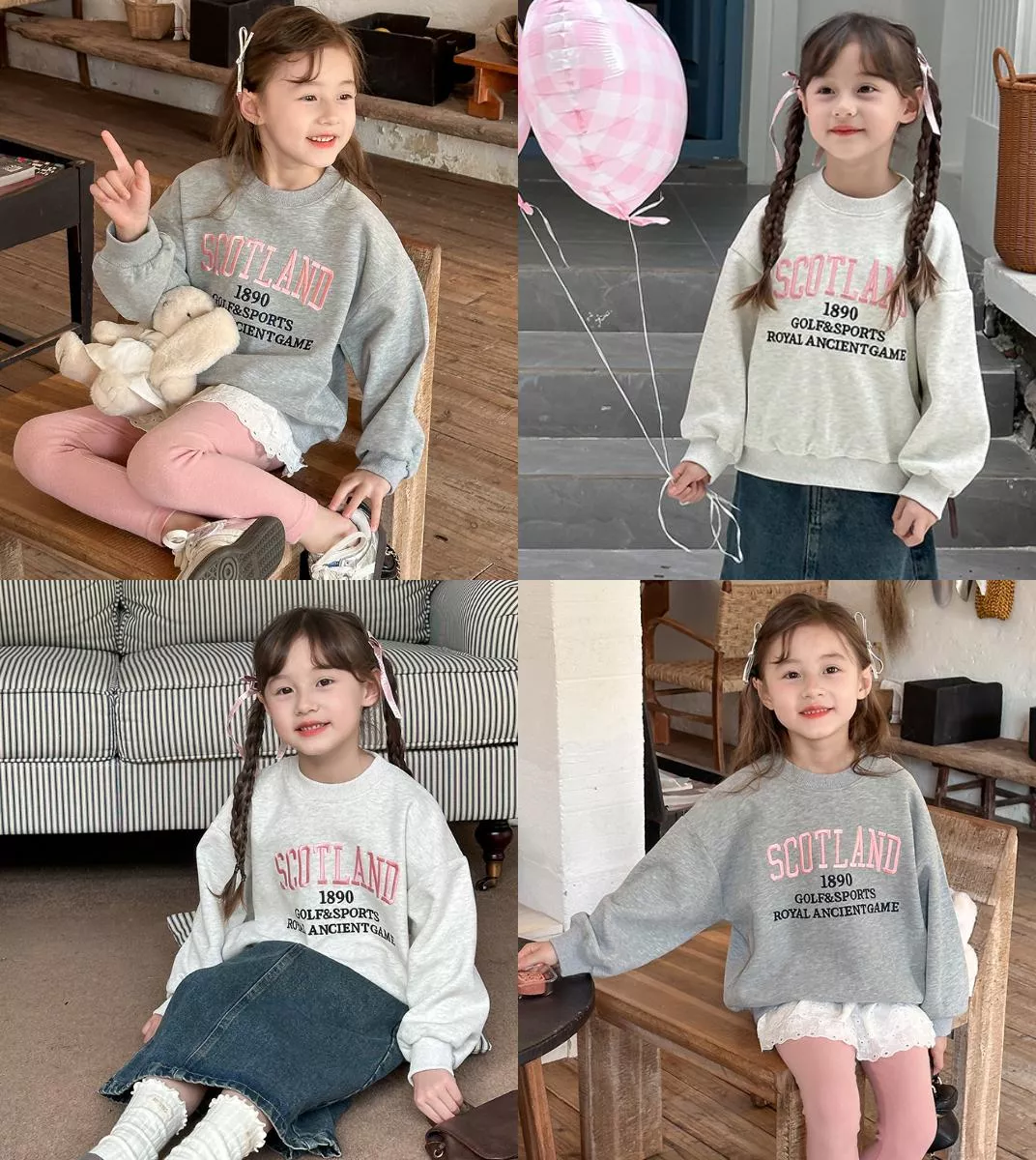 〔90-170〕韓系寬鬆休閒刺繡字母大學T