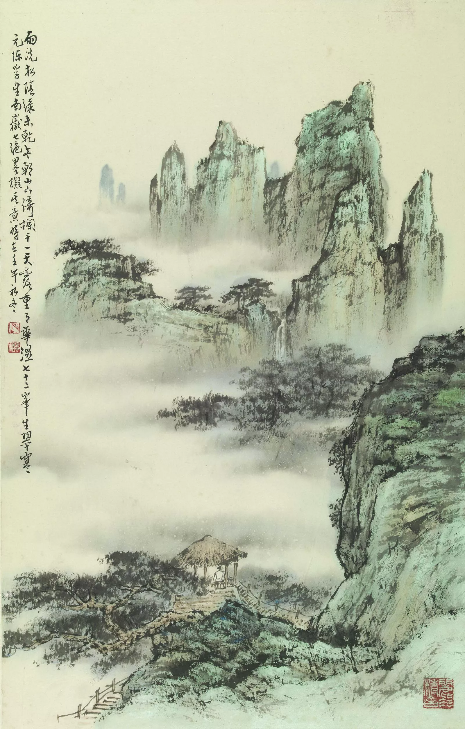 胡念祖 雨洗松林綠 胡念祖 雨洗松林綠