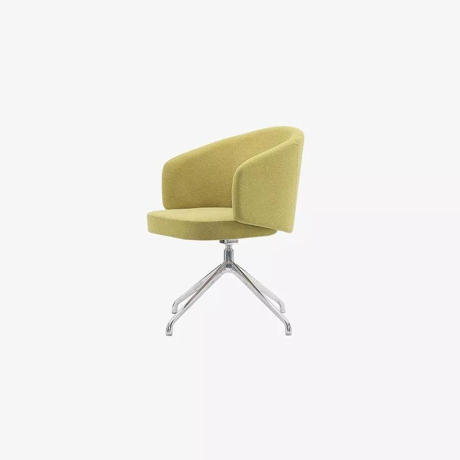 圓潤生活．弧形皮椅 布椅