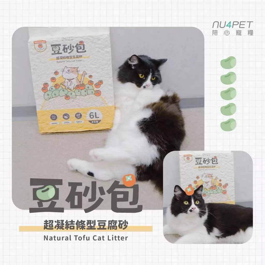 豆砂包｜超凝結條型豆腐貓砂
