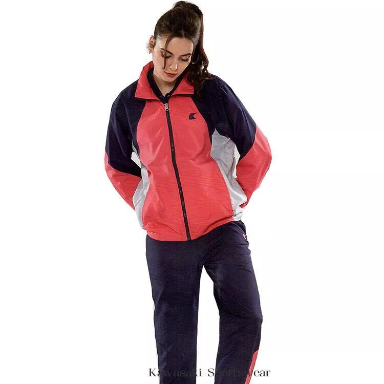 【日本 Kawasaki】女版平織運動服套裝(全套-粉藍#KW2106AB