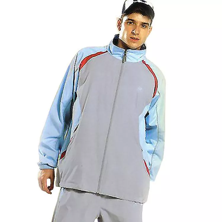 【日本名牌Kawasaki】男女平織網裡運動服套裝(全套-淺灰)#K208AB