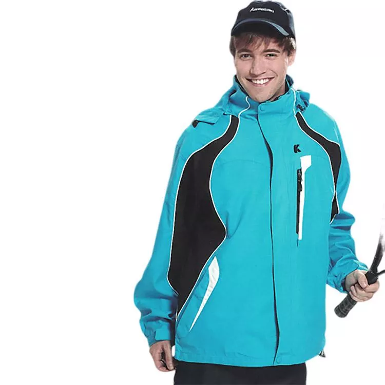 【日本Kawasaki】男女休閒功能性二件式網裡外套(水藍)#K255A