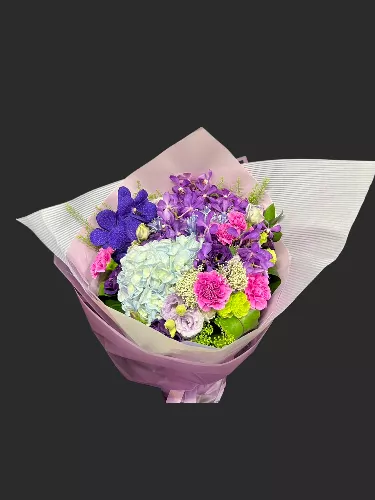 晚霞緩語-繡球花束